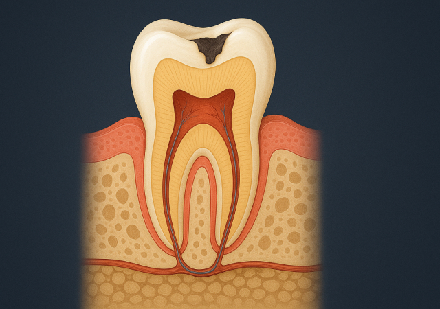 кариес на зубе
